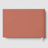 Simple Peach Terracotta Rose feuille d'or mariage (Verso)