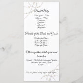 Simple Pearls Wedding Program Programma (Achterkant)