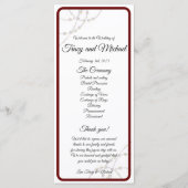 Simple Pearls Wedding Program Programma (Voorkant)