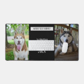 Simple Personnalisé Deux Chiens Photo Bureau Mat (Clavier et souris)