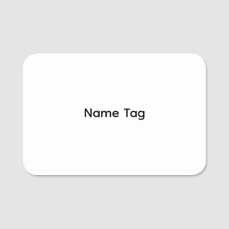 Simple Personnalisé | Étiquette de nom effaçable à