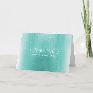 Simple personnalisé Merci élégant Flou vert