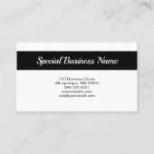 Simple personnalisé Oval Photo QR Code Carte de vi (Dos)