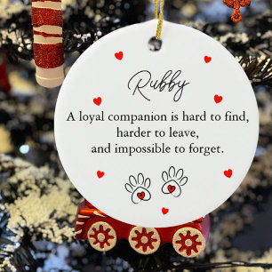 Simple Pet Name Keramisch Ornament