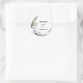 simple petit rond blanc roses autocollants de mari (Sac)