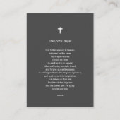 Simple petite carte de prière de mémorial photo (Dos)