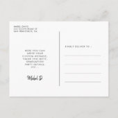 Simple Photo afstuderen Briefkaart (Achterkant)