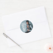Simple Photo Afstuderen-foto Ronde Sticker (Envelop)