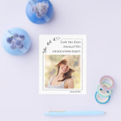 Simple photo budget Graduation Save the Date Flyer (Enkel)