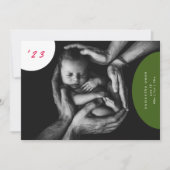 simple photo de nouveau-né faire-part de naissance (Devant)