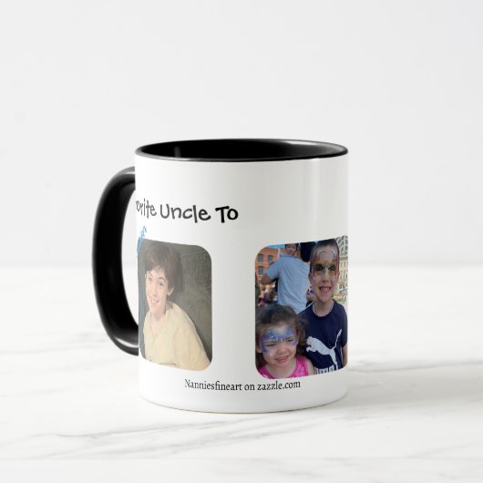 Simple Photo Favorite Uncle Personalize Mok (Voorkant links)