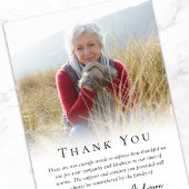 Simple Photo Funeral Bedankkaart