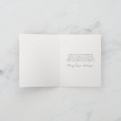 Simple Photo Funeral Memorial Merci Carte de note (Intérieur)