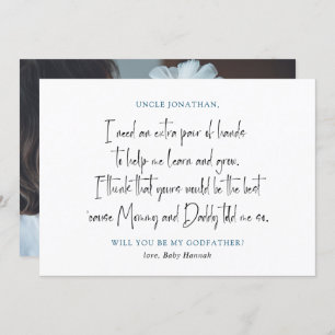Simple Photo Godfather-voorstel Kaart