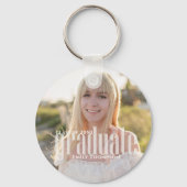 Simple Photo Graduate Keepsake Custom Sleutelhanger (Voorkant)