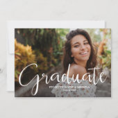 Simple Photo Graduation Party Kaart (Voorkant)