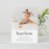 Simple Photo Invitation Anniversaire | Floral (Debout devant)