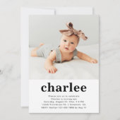 Simple Photo Invitation Anniversaire | Floral (Devant)