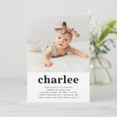 Simple Photo Invitation Anniversaire | Floral (Debout devant)