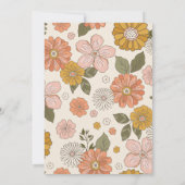 Simple Photo Invitation Anniversaire | Floral (Dos)