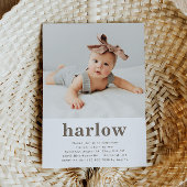 Simple Photo Invitation Anniversaire | Floral