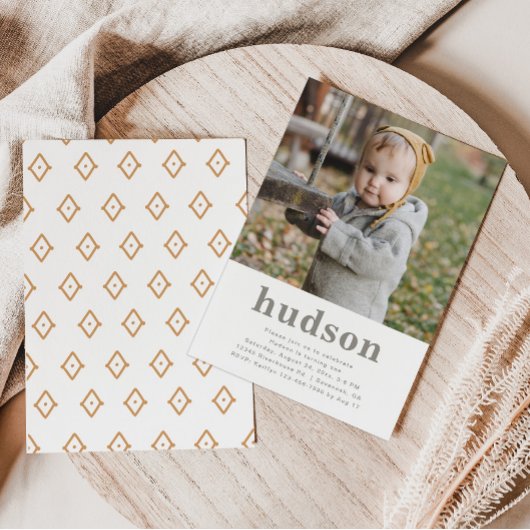 Simple Photo Invitation Anniversaire | Minimaliste