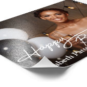 Simple Photo Joyeux Anniversaire Classique (Coin)