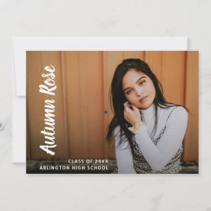 Simple Photo Modern Afstuderen Aankondiging