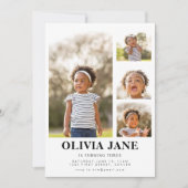 Simple photo moderne Invitation d'anniversaire (Devant)