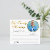 Simple photo Partager une carte mémoire funéraire (Debout devant)