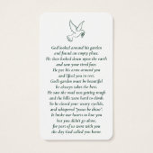 Simple Photo personnalisée Cartes commémoratives d (Dos)