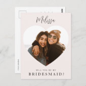 simple photo personnalisée serez-vous ma carte de (Devant / Derrière)