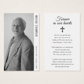 Simple photo pour toujours dans nos coeurs Carte M (Devant & derrière)