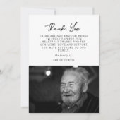 Simple photo Sympathy Carte de remerciements (Devant)