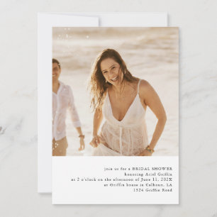 Simple Photo Thème Bridal Shower Invitation
