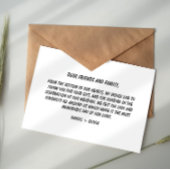 Simple Photo Wedding Thank You Card Informatiekaartje