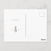 Simple Pierre le lapin Baby shower Invitation budg (Dos)