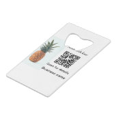 Simple pineapple fruit food q r code business deta (Devant Angle)