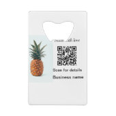 Simple pineapple fruit food q r code business deta (Dos)