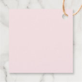 Simple Pink Bow Script Thank You Business Bedankjes Labels (Achterkant)