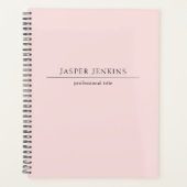 Simple Pink Professional Minimal Modern Business Planner (Voorkant)