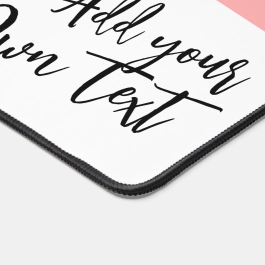 Simple pink white personalized text photo collage (Coin)