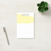 Simple Plain Cream Black White Minimalist Modern Post-it® Notes (Kantoor)