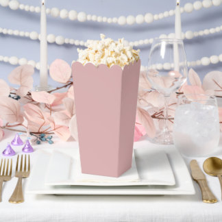 Simple Plain Dusty Pink Popcorn Bedankdoosjes