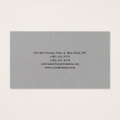 Simple Plain Élégant Minimaliste Moderne Gris (Dos)