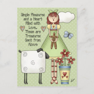 Simple Plaisirs Country Annie Carte postale