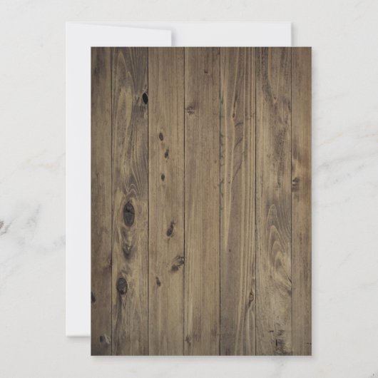 Simple Planes en bois foncé Graduation Invitation (Dos)