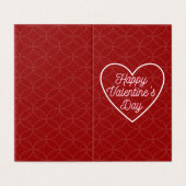 Simple Platon Valentine Carte pour notes 25pk (Outside Unfolded)
