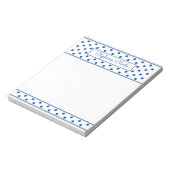 Simple Polka Dot Blue, aangepast Notitieblok (Gedraaid)