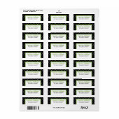 Simple Polka Dot Etiket (Full Sheet)